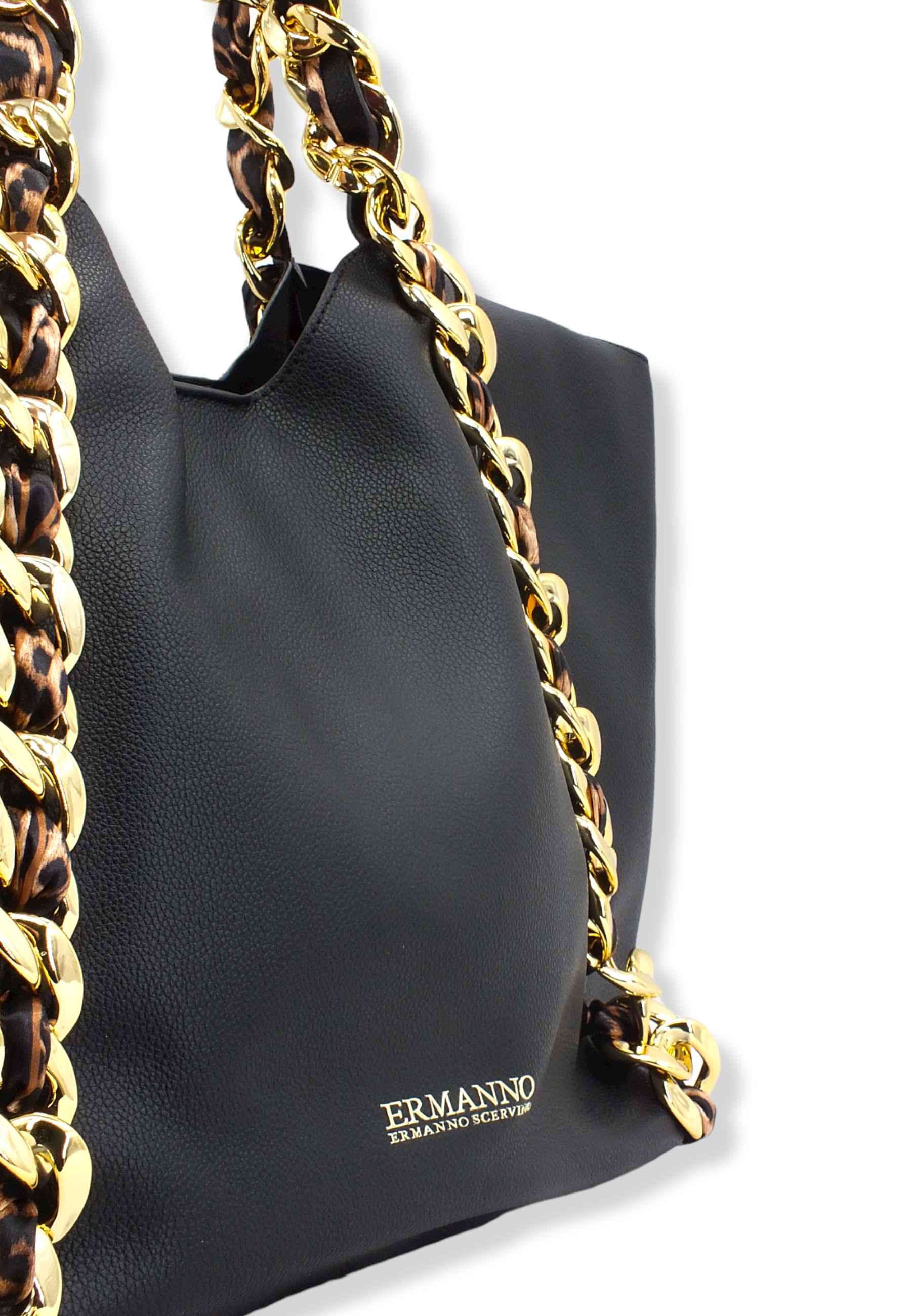 ERMANNO SCERVINO Mavis Tote Borsa Black 12401415 - Sandrini Calzature e Abbigliamento