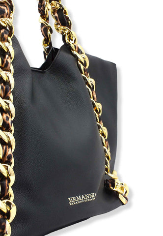 ERMANNO SCERVINO Mavis Tote Borsa Black 12401415 - Sandrini Calzature e Abbigliamento