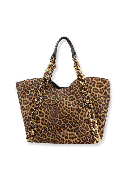 ERMANNO SCERVINO Mavis Tote Borsa Fantasia Leopard 12401415 - Sandrini Calzature e Abbigliamento