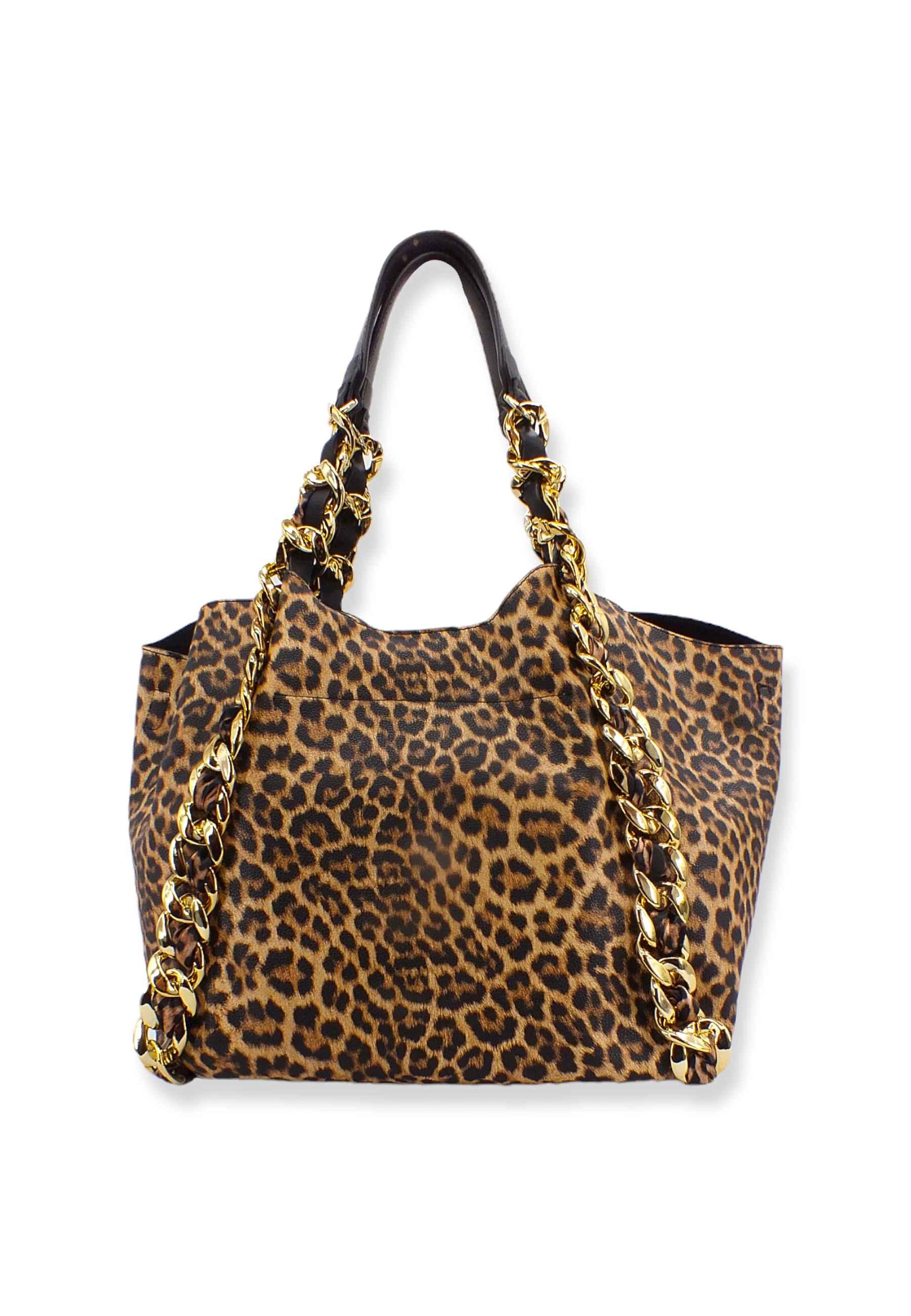 ERMANNO SCERVINO Mavis Tote Borsa Fantasia Leopard 12401415 - Sandrini Calzature e Abbigliamento