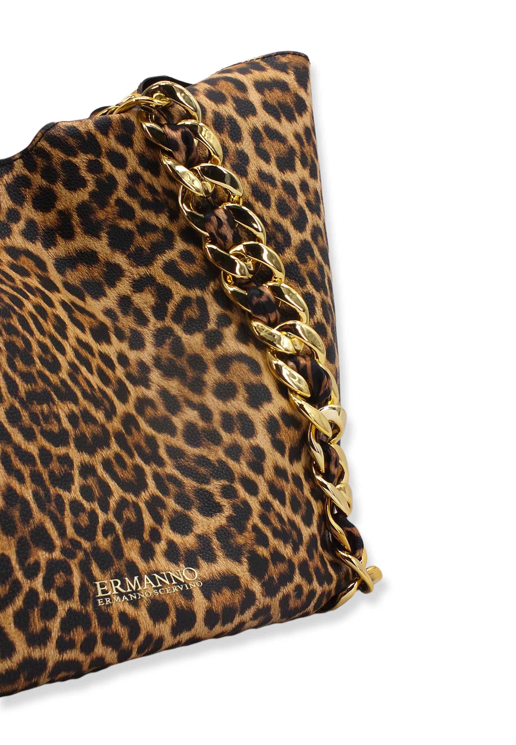 ERMANNO SCERVINO Mavis Tote Borsa Fantasia Leopard 12401415 - Sandrini Calzature e Abbigliamento