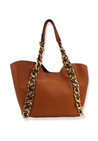 ERMANNO SCERVINO Mavis Tote Borsa Marrone Tan 12401415 - Sandrini Calzature e Abbigliamento