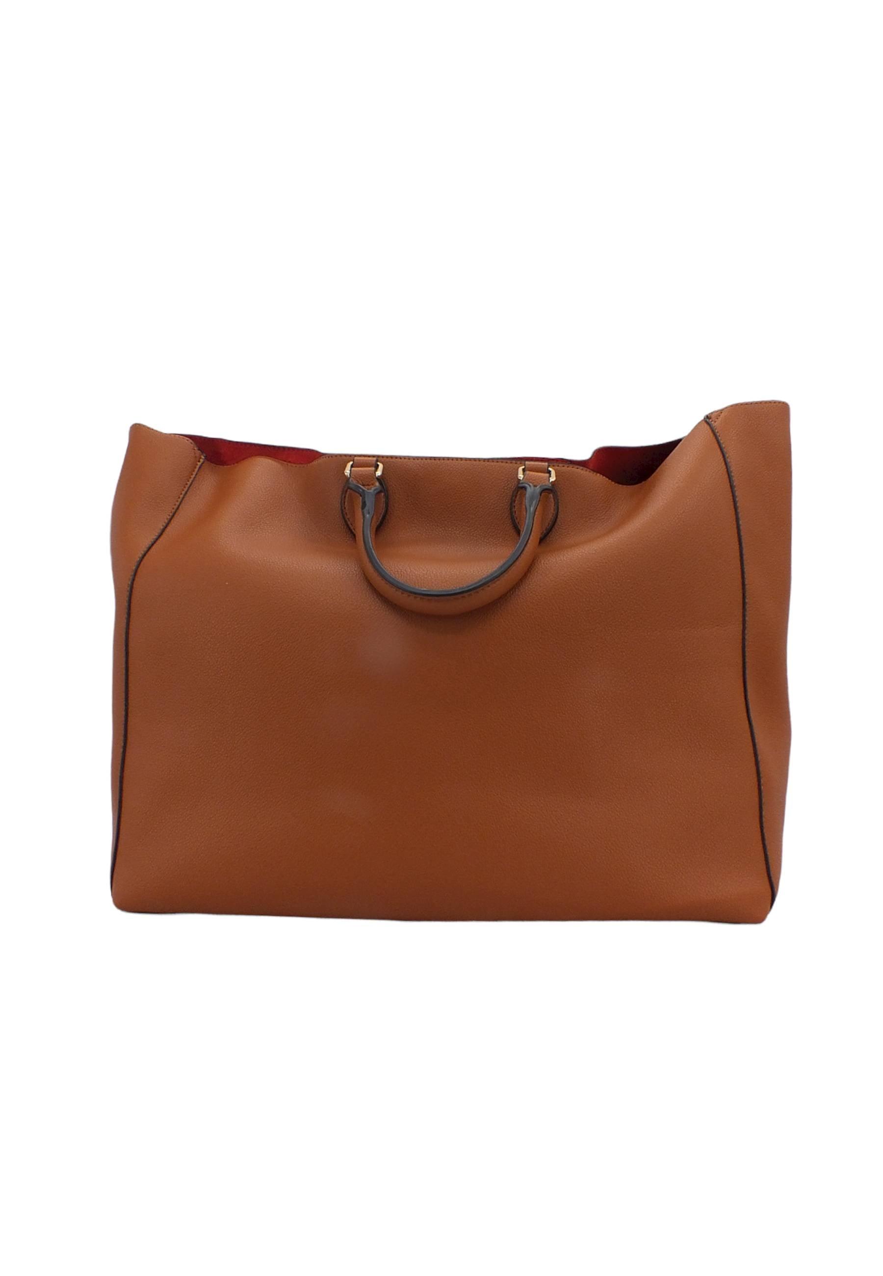 ERMANNO SCERVINO Natasha Tote Borsa Marrone Tan 12401431 - Sandrini Calzature e Abbigliamento