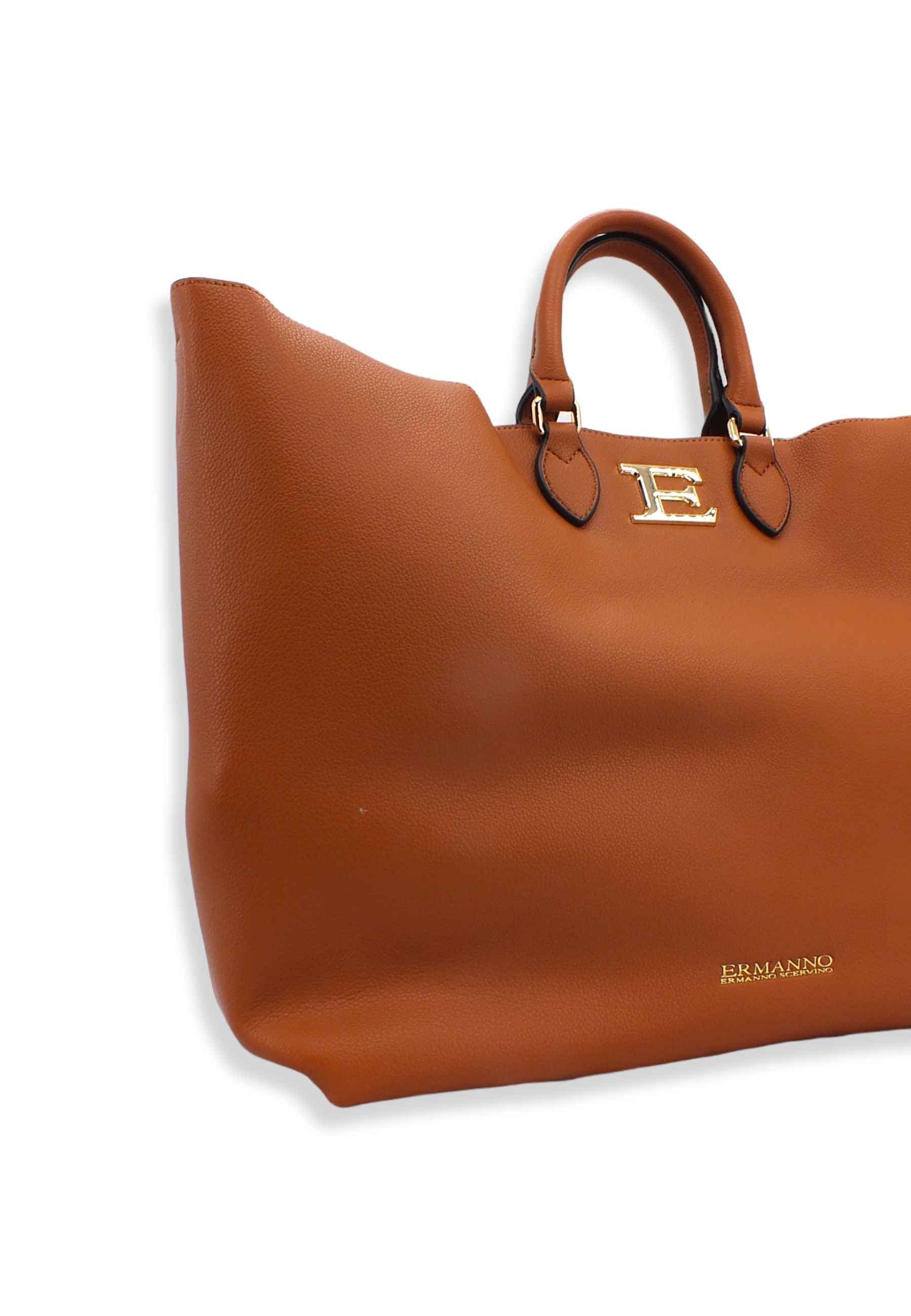 ERMANNO SCERVINO Natasha Tote Borsa Marrone Tan 12401431 - Sandrini Calzature e Abbigliamento