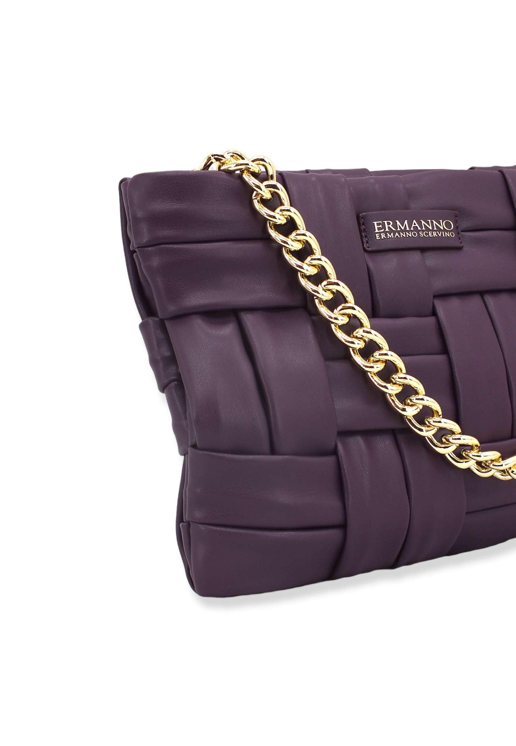ERMANNO SCERVINO Nima Borsa Viola Eggplant 12401461 - Sandrini Calzature e Abbigliamento