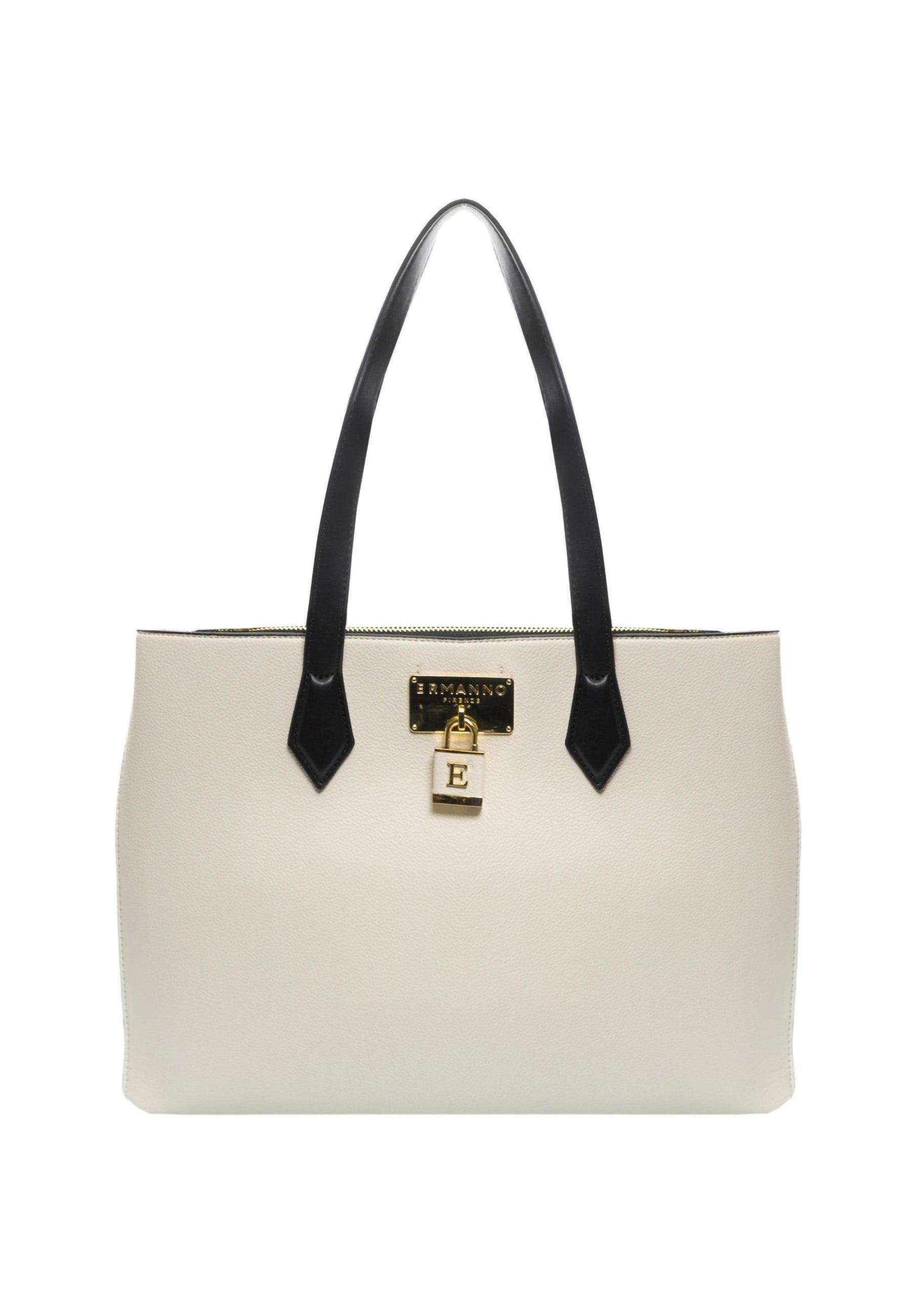 ERMANNO SCERVINO Ohanna Borsa Tote Crema 12401545 - Sandrini Calzature e Abbigliamento