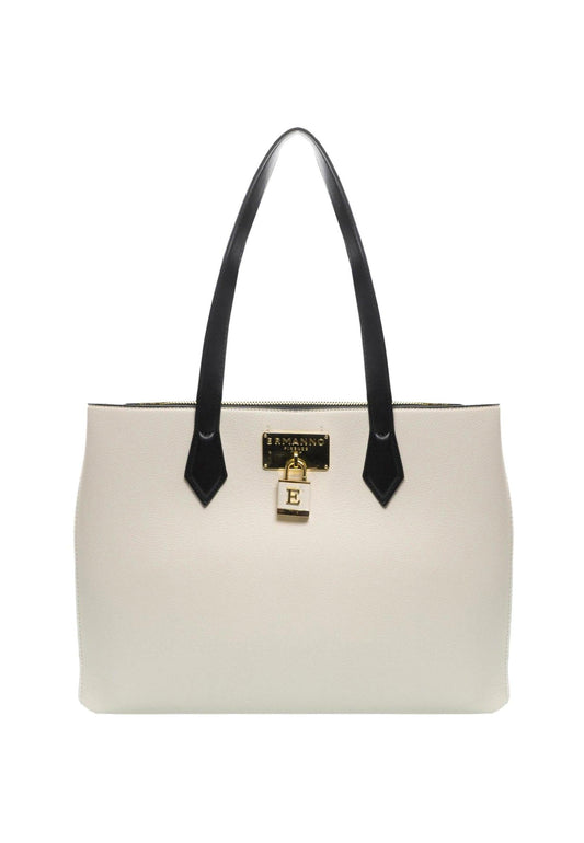 ERMANNO SCERVINO Ohanna Borsa Tote Crema 12401545 - Sandrini Calzature e Abbigliamento