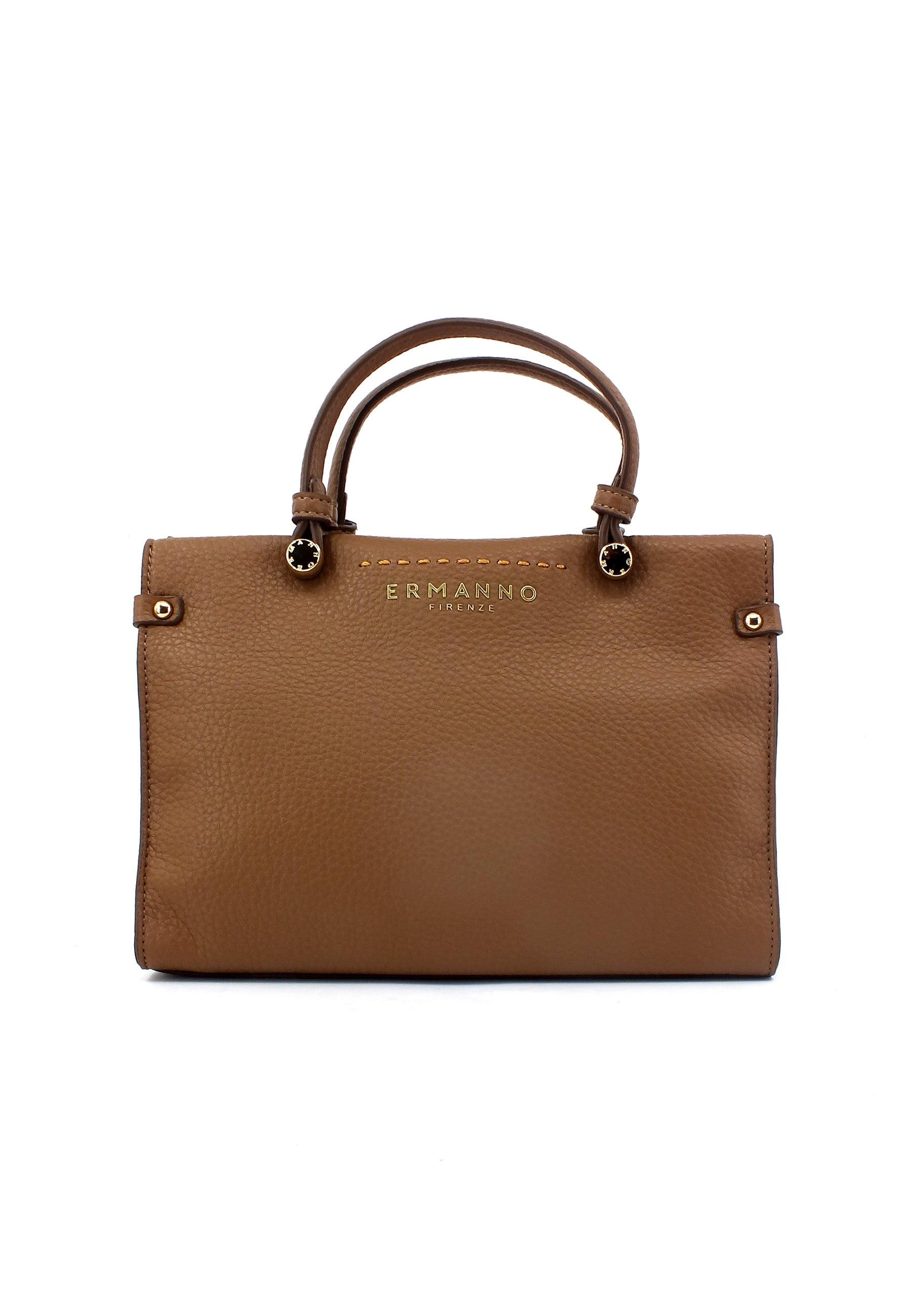 ERMANNO SCERVINO Petra Borsa Double Handle Tan Marrone 12401627 - Sandrini Calzature e Abbigliamento