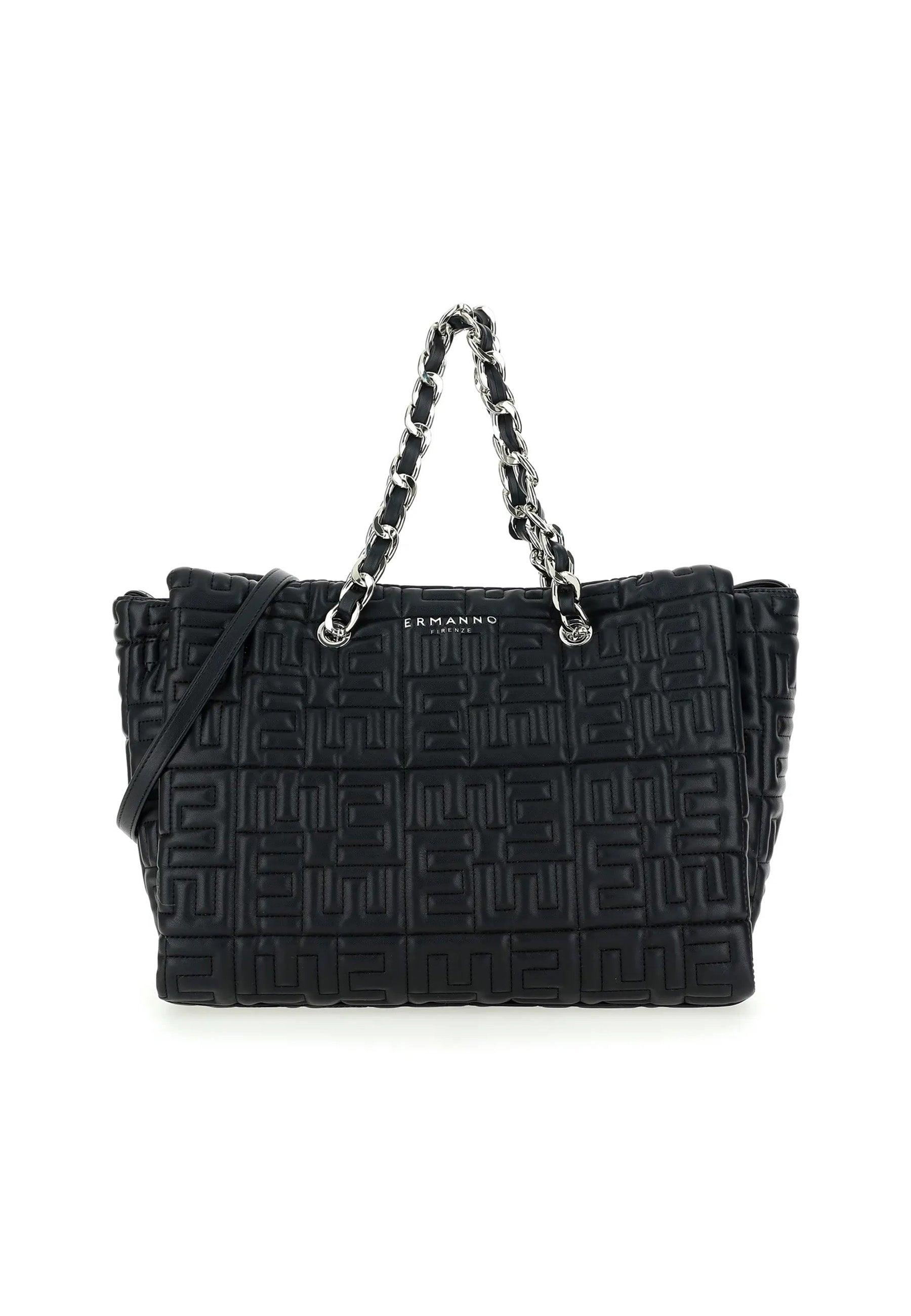ERMANNO SCERVINO Polly Borsa Double Handle Black 12401561 - Sandrini Calzature e Abbigliamento