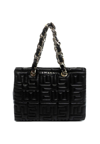 ERMANNO SCERVINO Polly Borsa Double Handle Black 12401562 - Sandrini Calzature e Abbigliamento