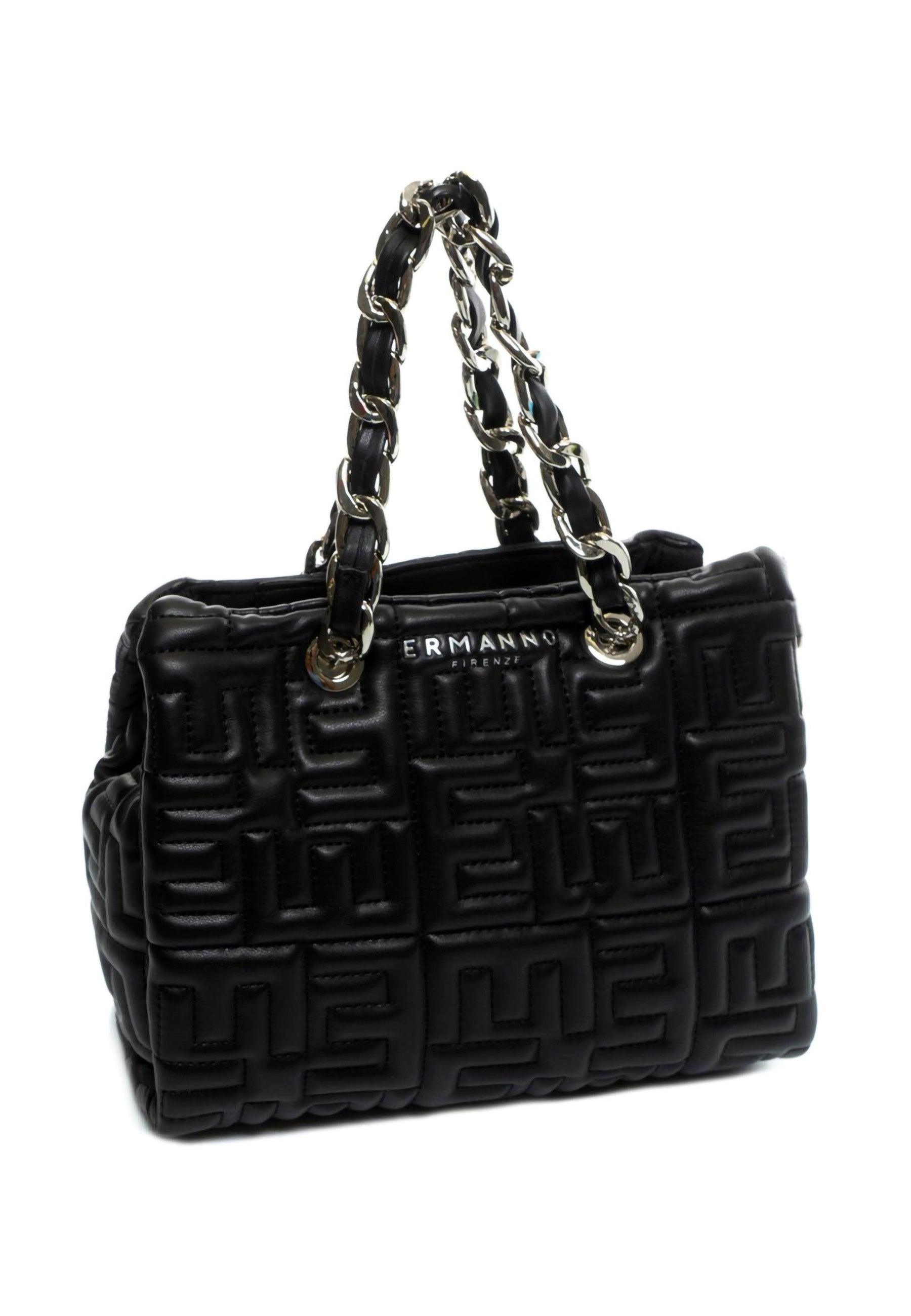 ERMANNO SCERVINO Polly Borsa Double Handle Black 12401562 - Sandrini Calzature e Abbigliamento
