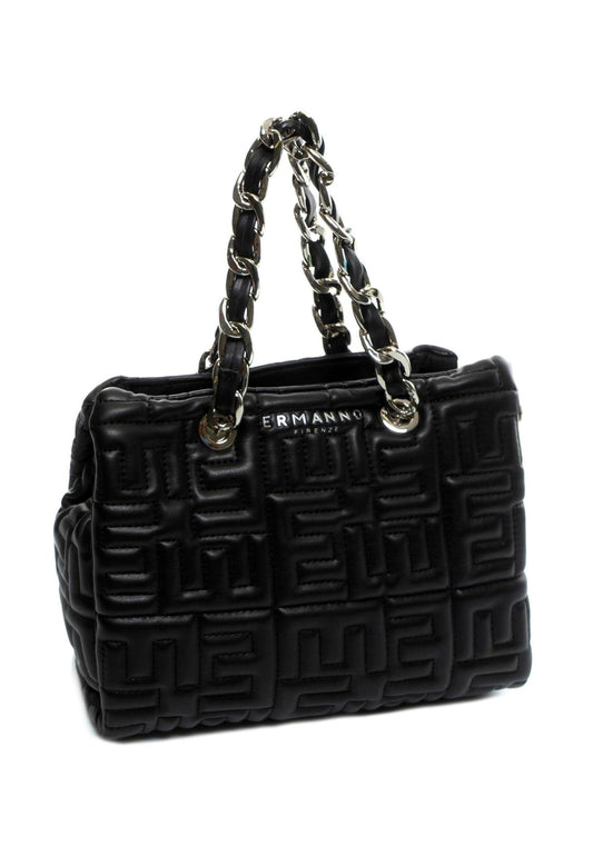 ERMANNO SCERVINO Polly Borsa Double Handle Black 12401562 - Sandrini Calzature e Abbigliamento