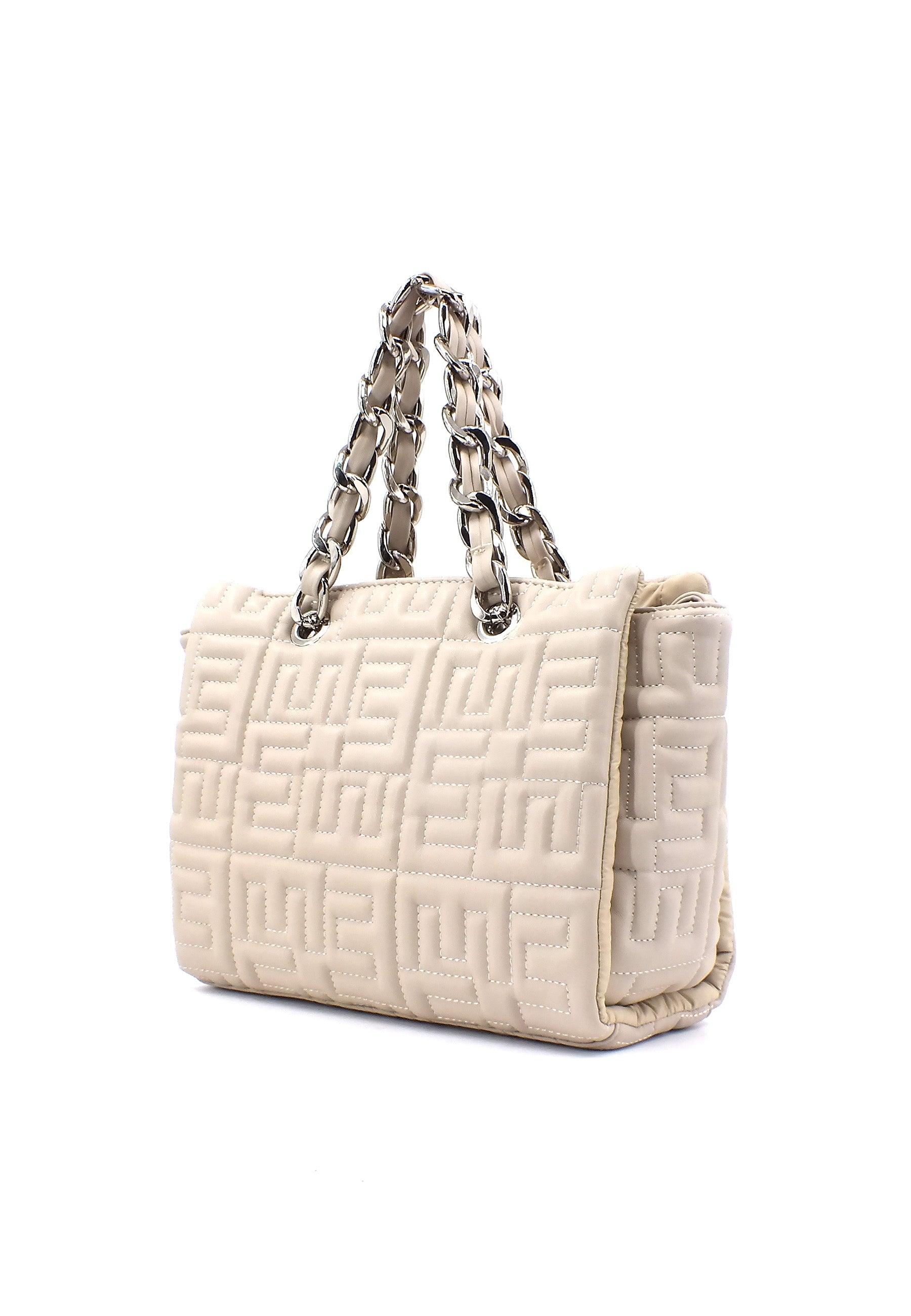 ERMANNO SCERVINO Polly Borsa Double Handle Ivory Beige 12401562 - Sandrini Calzature e Abbigliamento