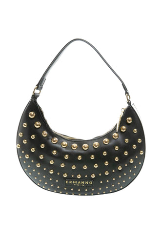 ERMANNO SCERVINO Princess Borsa Hobo Black Gold 12401572 - Sandrini Calzature e Abbigliamento