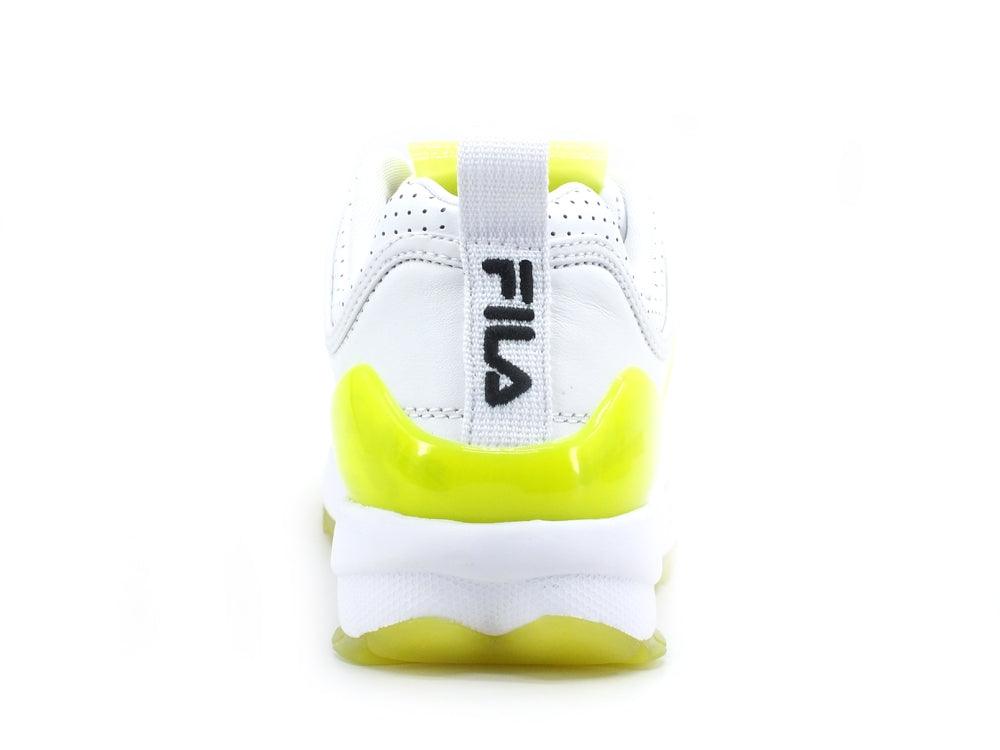 FILA Disruptor Premium Wmn Sneaker Donna White Safety Yellow 1010862.95H - Sandrini Calzature e Abbigliamento