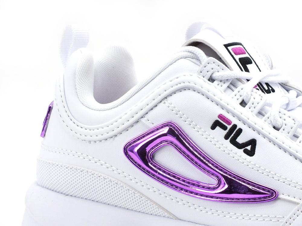 FILA Disruptor Wmn Sneaker Donna White Purple Cactus Flower 1011237.95A - Sandrini Calzature e Abbigliamento