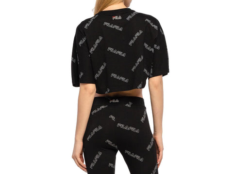 FILA Jamilia AOP Cropped T-Shirt - Sandrini Calzature e Abbigliamento