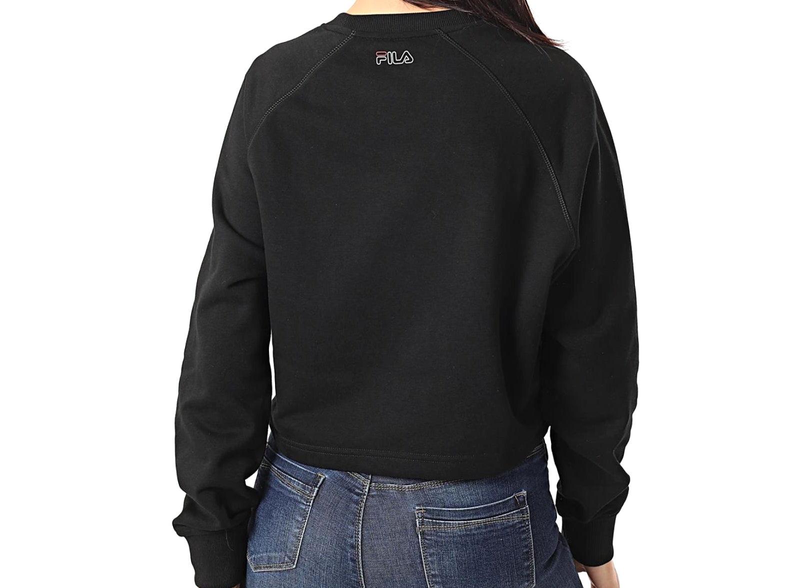 FILA Jamina Cropped Crew Sweat Felpa Black - Sandrini Calzature e Abbigliamento