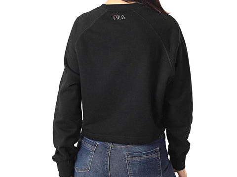FILA Jamina Cropped Crew Sweat Felpa Black - Sandrini Calzature e Abbigliamento