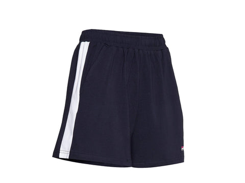 FILA Women Badu Shorts Black Iris White 687493 - Sandrini Calzature e Abbigliamento