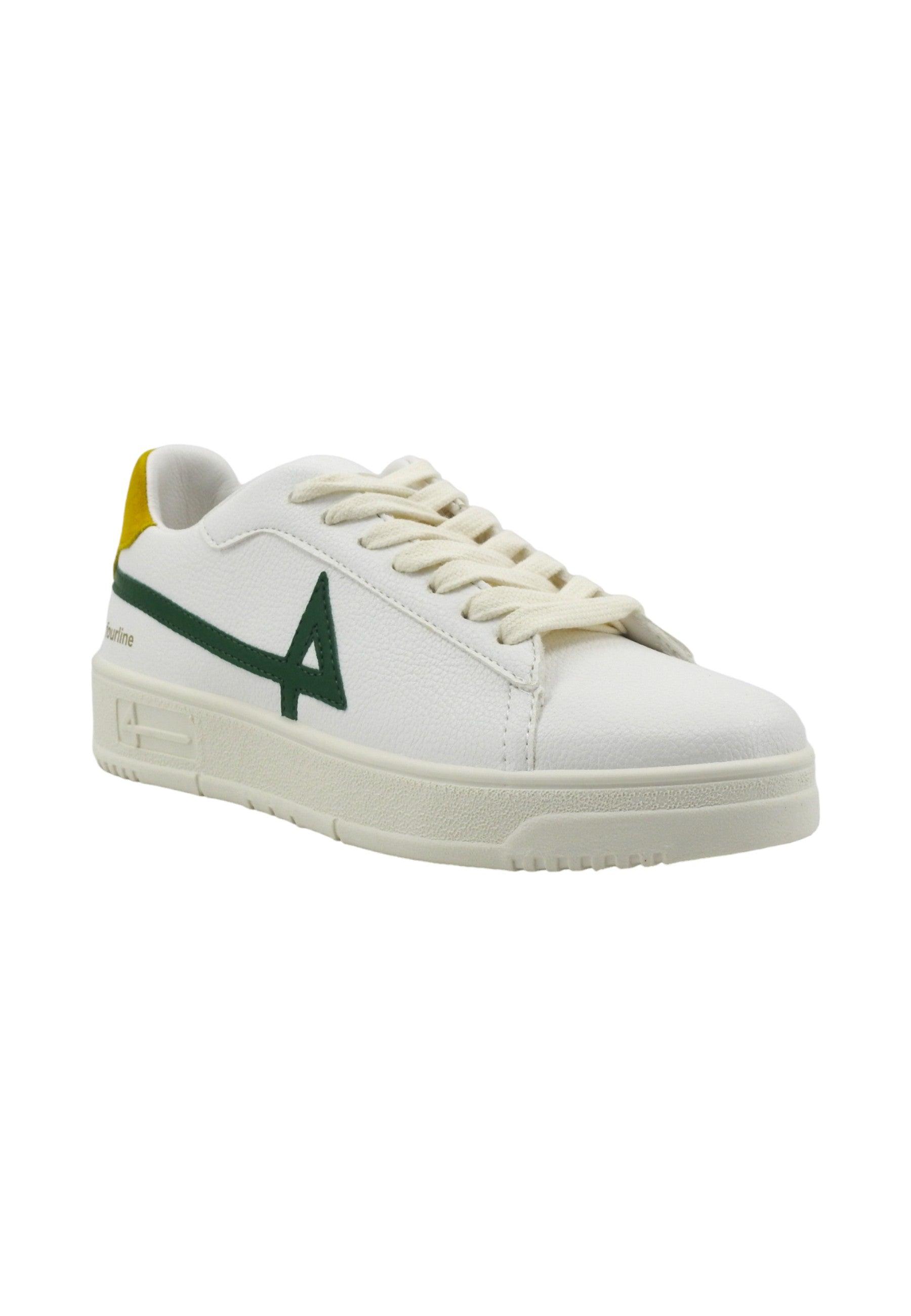 FOURLINE Sneaker Donna Green Yellow Bianco X500D - Sandrini Calzature e Abbigliamento