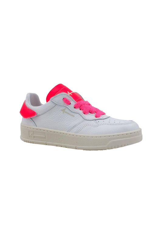 FOURLINE Sneaker Low Max Donna Bianco Rosa Fluo X81 - Sandrini Calzature e Abbigliamento