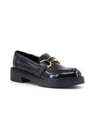 FRAU Naplack Mocassino Donna Nero 97U4149 - Sandrini Calzature e Abbigliamento