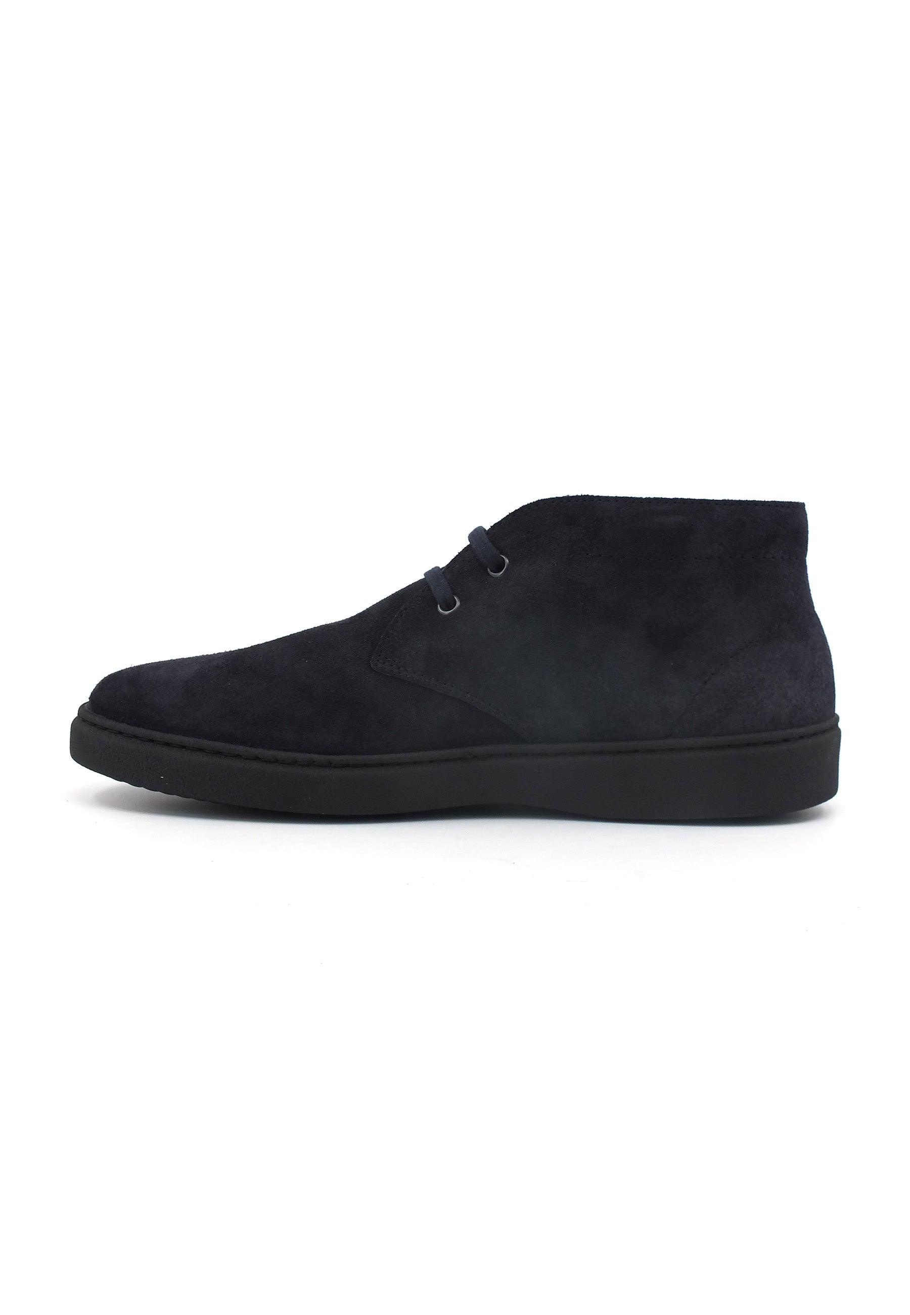 FRAU Waxy Stivaletto Stile Clark Uomo Blue 19A5109 - Sandrini Calzature e Abbigliamento