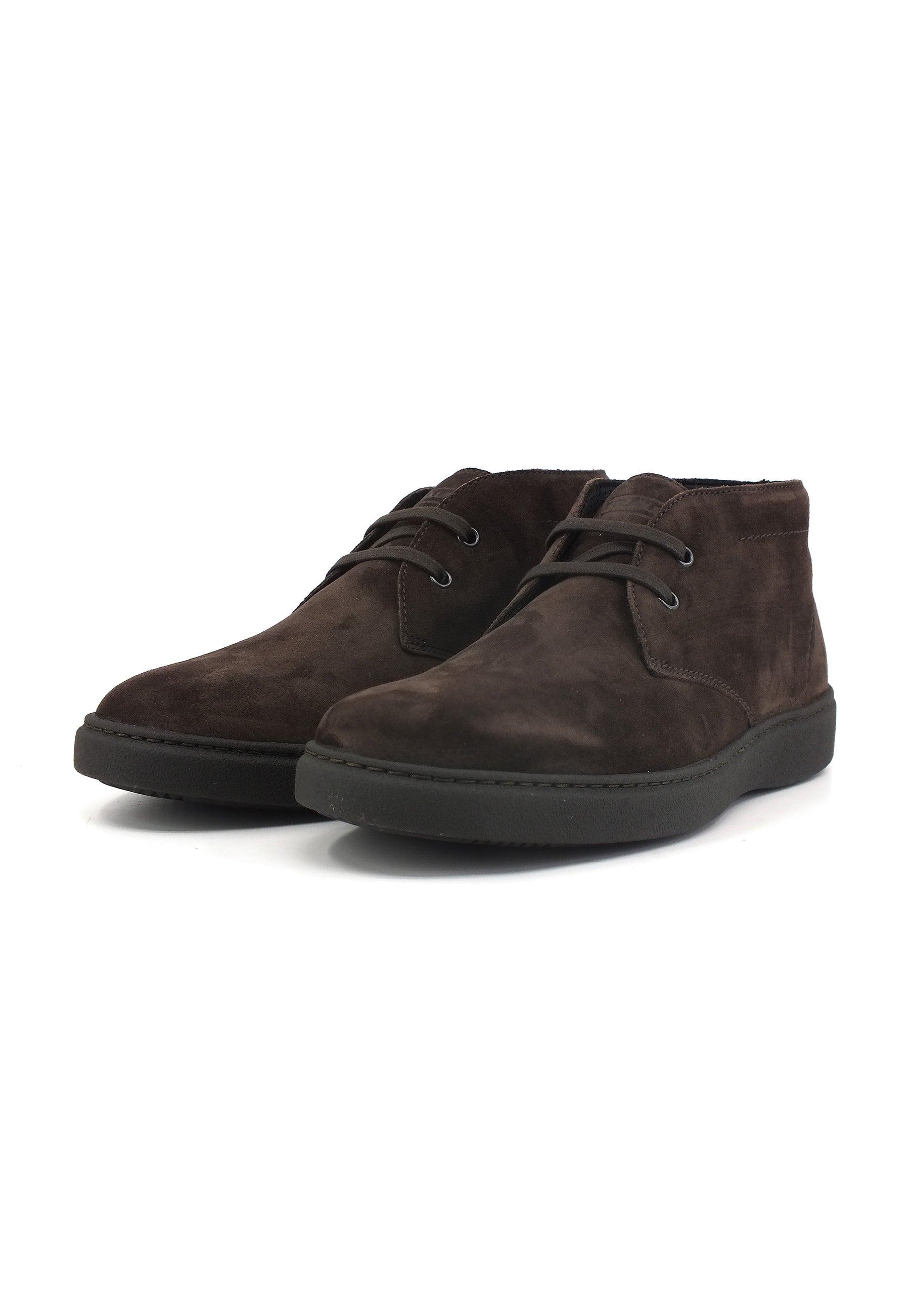 FRAU Waxy Stivaletto Stile Clark Uomo Pepe Marrone 19A5109 - Sandrini Calzature e Abbigliamento