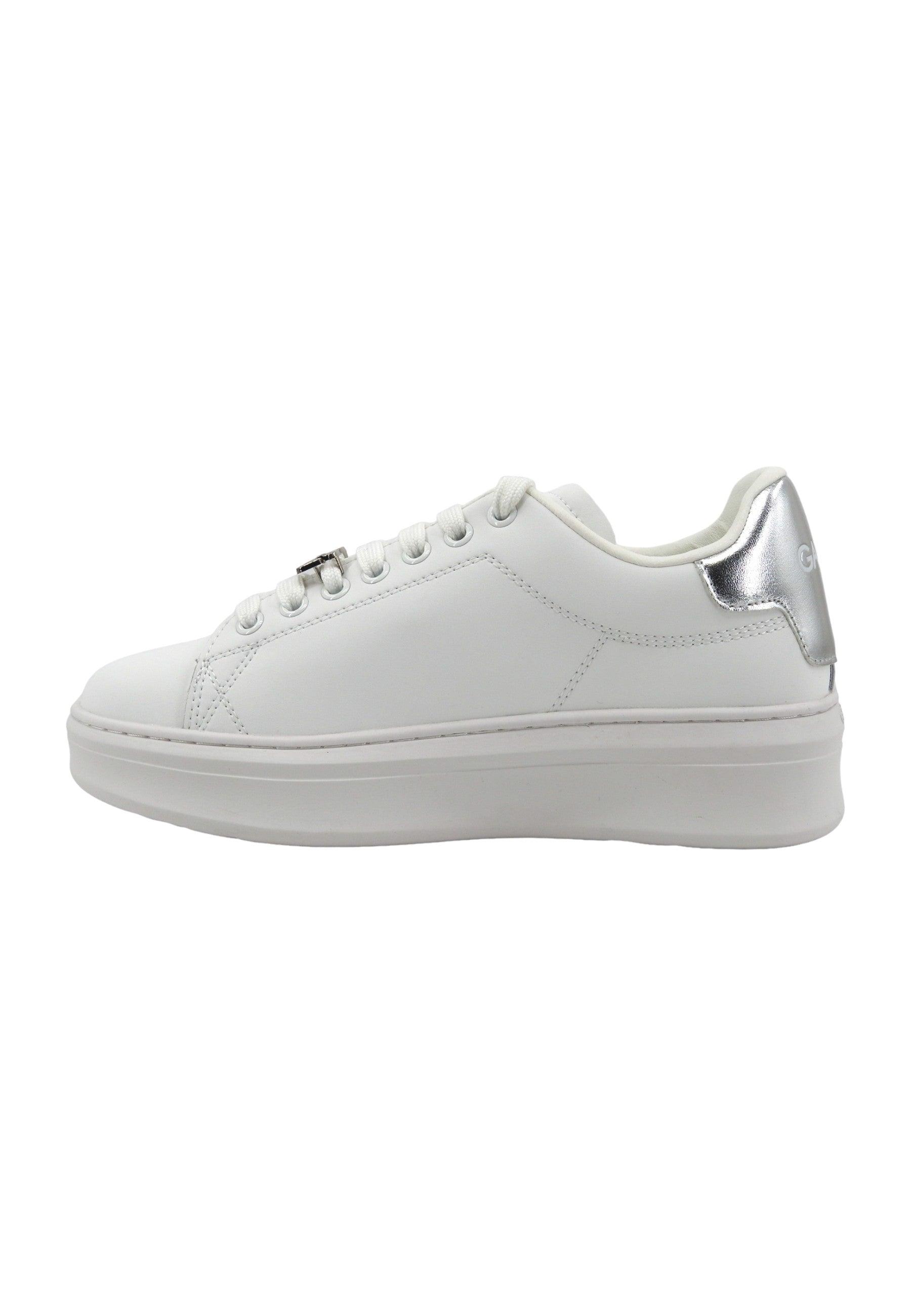 GAELLE Sneaker Donna Argento Bianco GACAW00018 - Sandrini Calzature e Abbigliamento