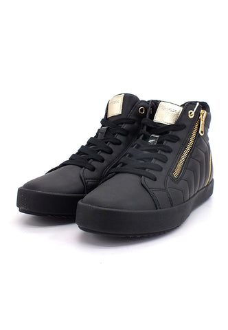 GEOX Blomiee Hi Sneaker Donna Black D266HE0BCARC9999 - Sandrini Calzature e Abbigliamento