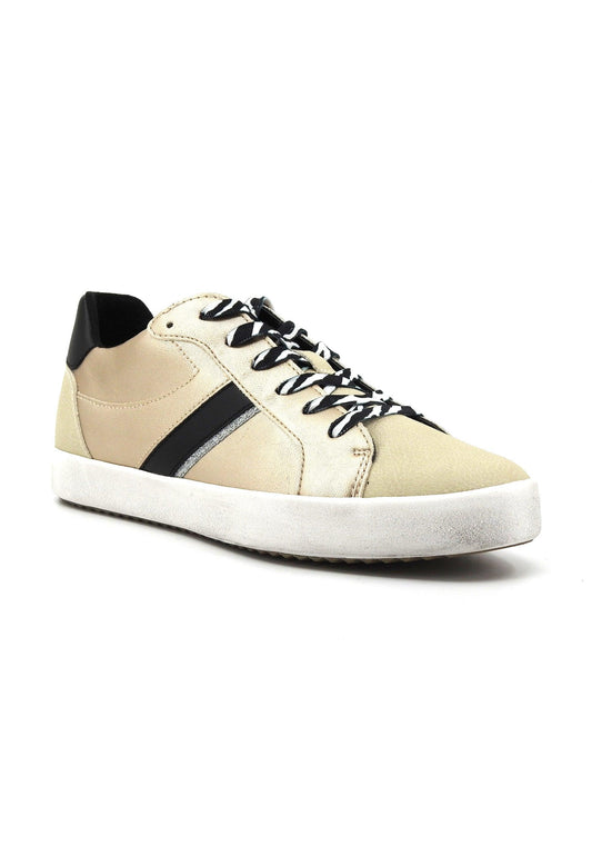 GEOX Blomiee Sneaker Donna Gold Black D456HC0NFEKC0950 - Sandrini Calzature e Abbigliamento