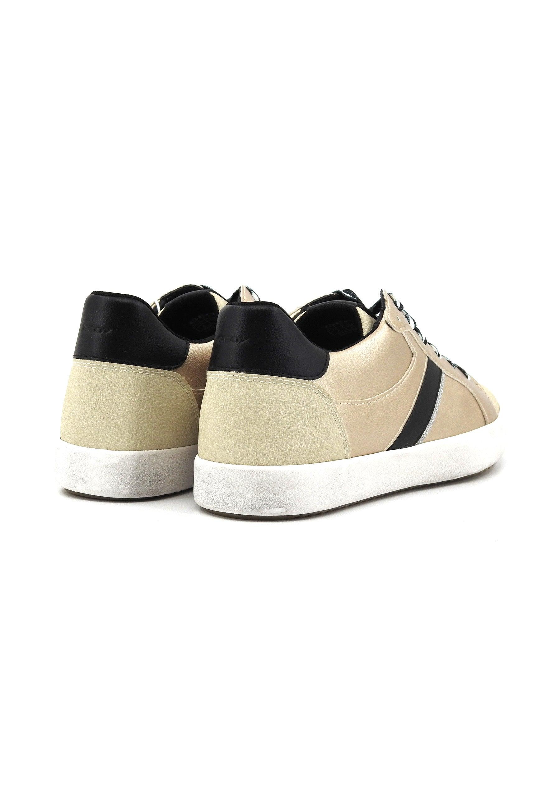 GEOX Blomiee Sneaker Donna Gold Black D456HC0NFEKC0950 - Sandrini Calzature e Abbigliamento