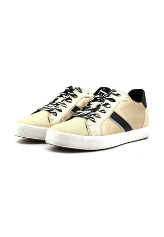 GEOX Blomiee Sneaker Donna Gold Black D456HC0NFEKC0950 - Sandrini Calzature e Abbigliamento