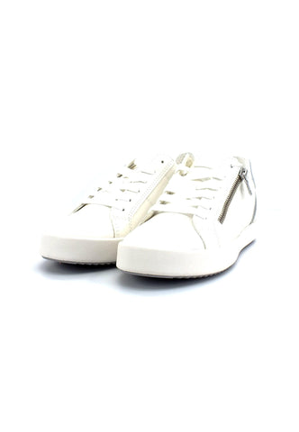 GEOX Blomiee Sneaker Donna Optic White Silver D356HE0BCBNC1151 - Sandrini Calzature e Abbigliamento