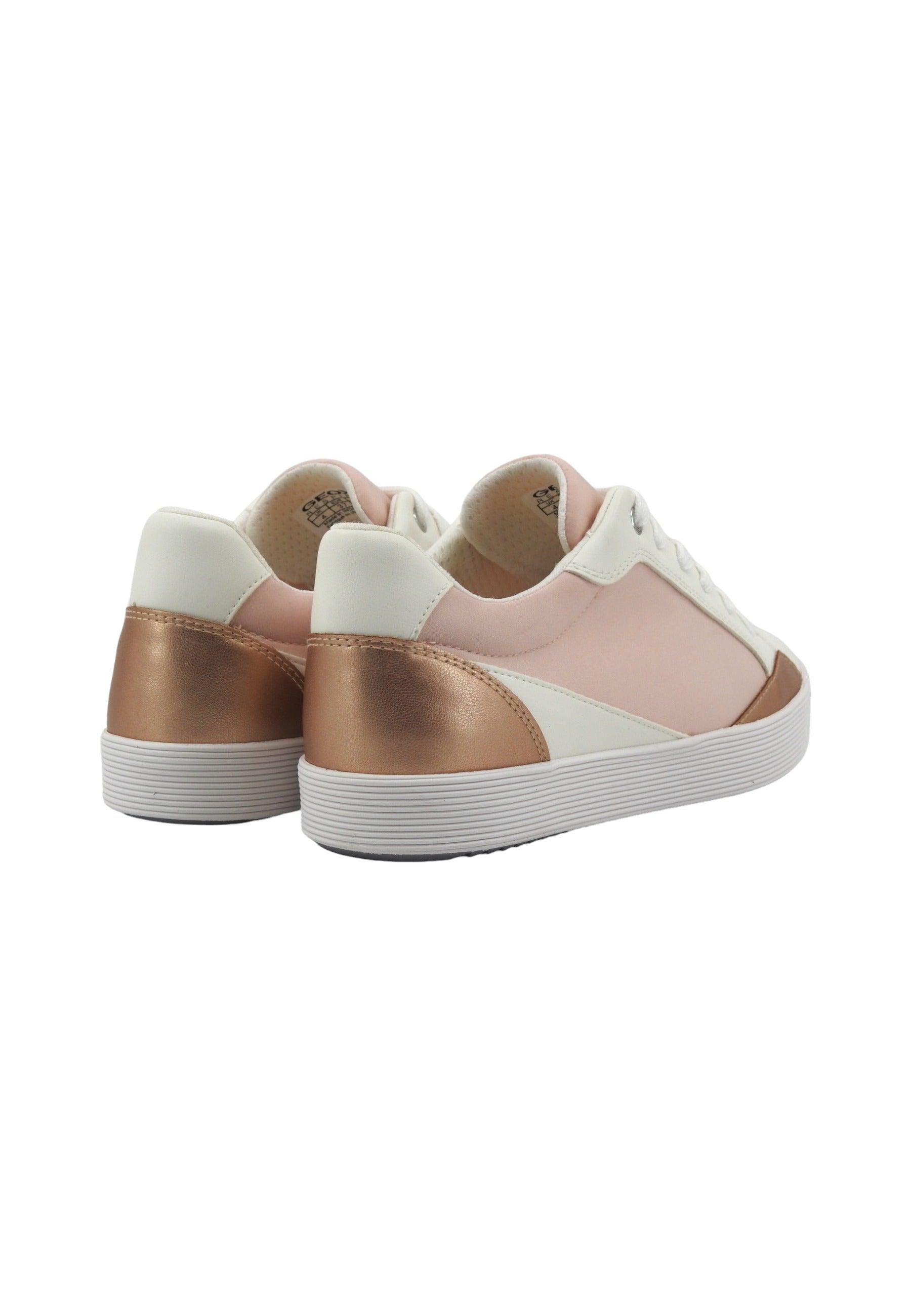 GEOX Blomiee Sneaker Donna Rose Optic White D456HE0FU54C8105 - Sandrini Calzature e Abbigliamento