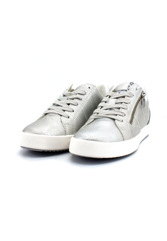 GEOX Blomiie Sneaker Donna Silver Light Grey D356HE0BN22C0898 - Sandrini Calzature e Abbigliamento