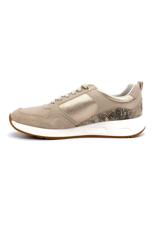 GEOX Bulmya Sneaker Donna Gold Taupe D35NQA0NFBCC2LH6 - Sandrini Calzature e Abbigliamento