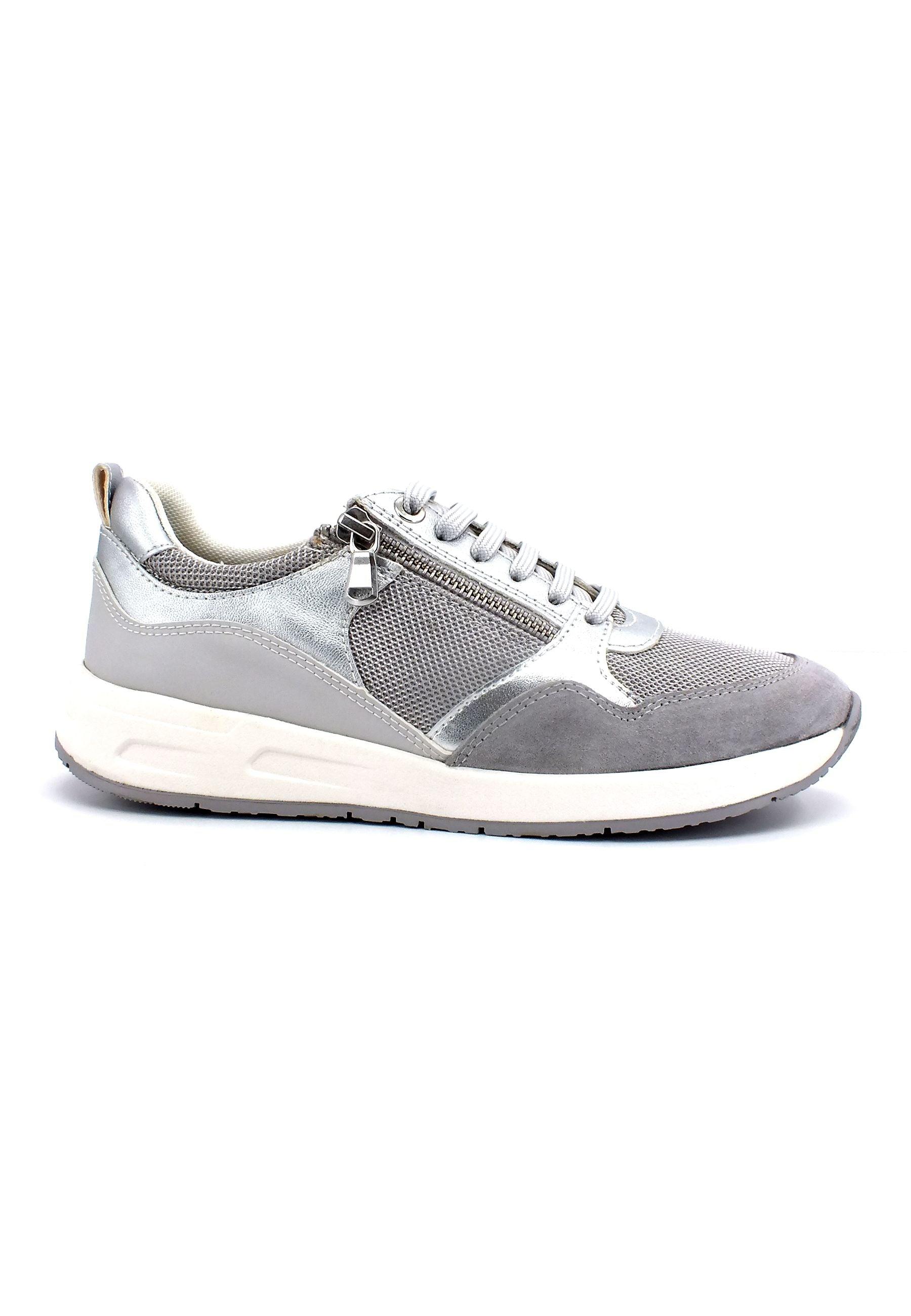 GEOX Bulmya Sneaker Donna Silver Grey D35NQA0NF14C0898 - Sandrini Calzature e Abbigliamento