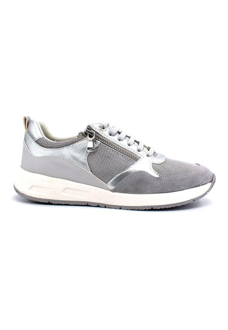 GEOX Bulmya Sneaker Donna Silver Grey D35NQA0NF14C0898 - Sandrini Calzature e Abbigliamento