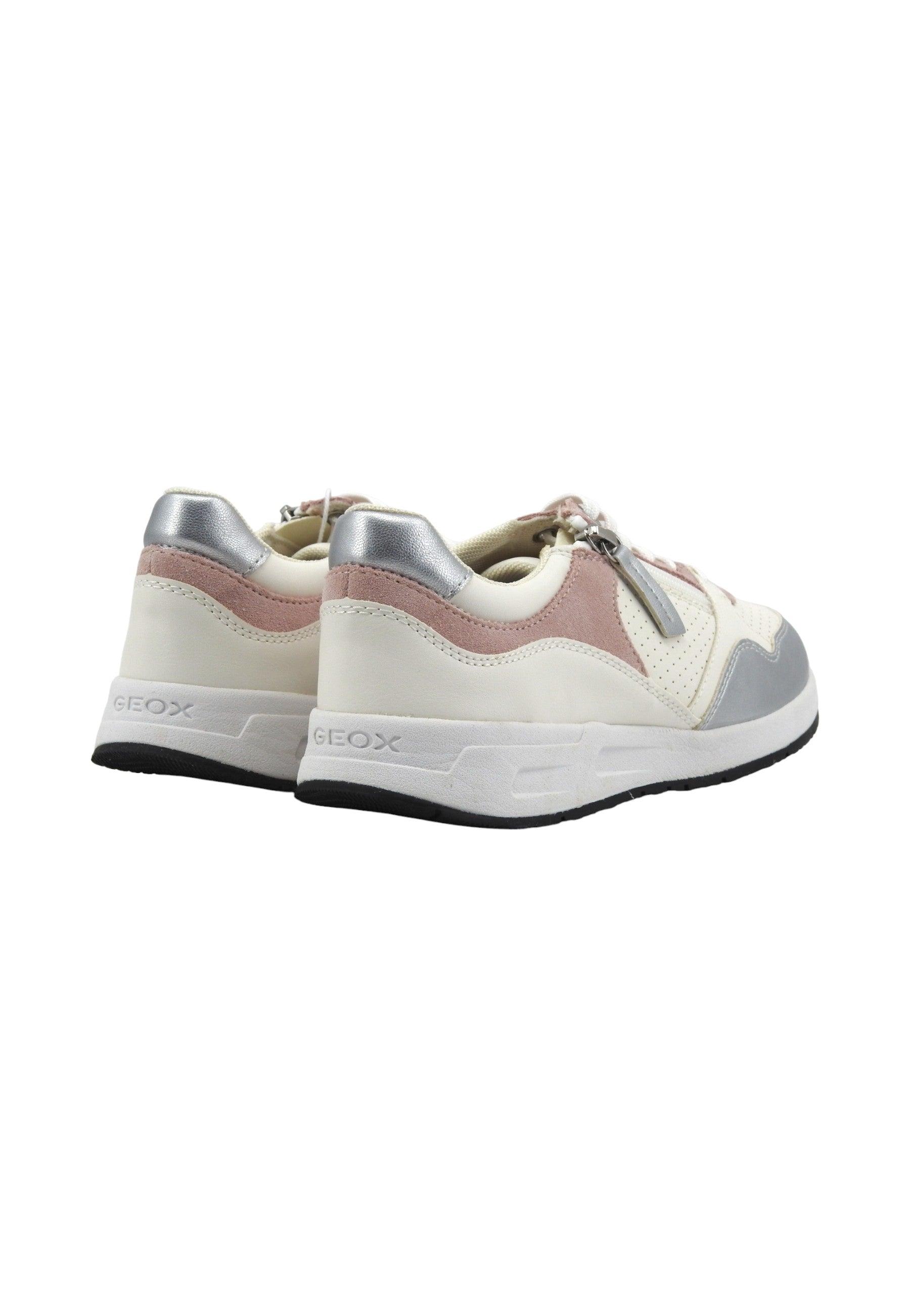 GEOX Bulmya Sneaker Donna White Rose D36NQB0BC22C1Z8W - Sandrini Calzature e Abbigliamento