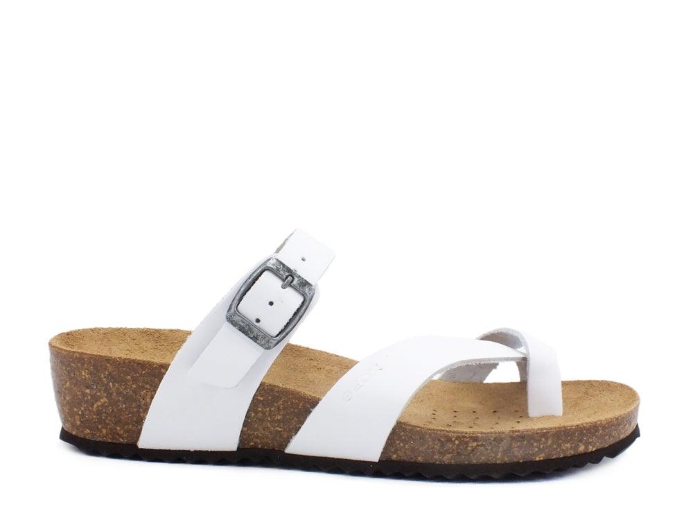 GEOX Ciabatta Infradito Zeppetta White D02LTB00032C1000 - Sandrini Calzature e Abbigliamento