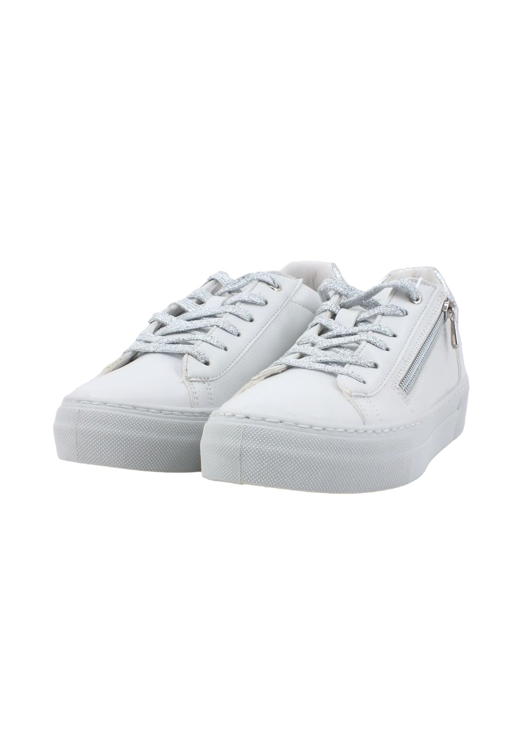 GEOX Claudin Sneaker Donna White Silver D35VWB0BCBNC0007 - Sandrini Calzature e Abbigliamento