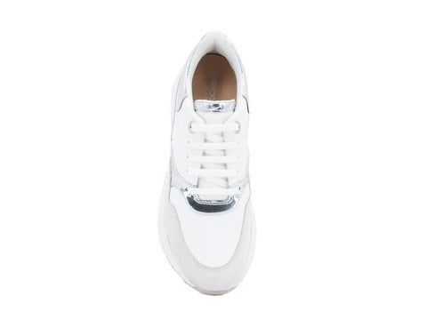 GEOX D Backshe C White Silver D02FLC085BNC007 - Sandrini Calzature e Abbigliamento