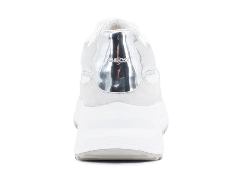 GEOX D Backshe C White Silver D02FLC085BNC007 - Sandrini Calzature e Abbigliamento