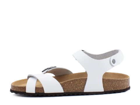 GEOX D Brionia Sandalo Fibbie White D02LSE00032C1000 - Sandrini Calzature e Abbigliamento