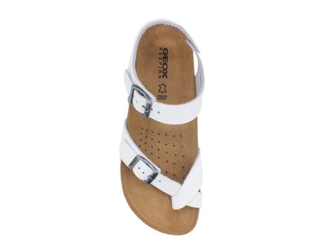 GEOX D Brionia Sandalo Fibbie White D02LSE00032C1000 - Sandrini Calzature e Abbigliamento