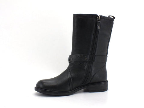 GEOX D Catria Stivaletto Biker Borchiette Black D16LQG000TUC9999 - Sandrini Calzature e Abbigliamento