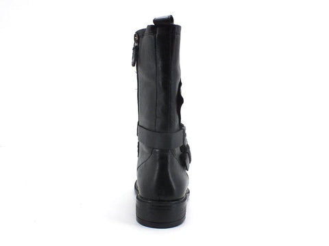 GEOX D Catria Stivaletto Biker Borchiette Black D16LQG000TUC9999 - Sandrini Calzature e Abbigliamento