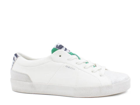 GEOX D Warley A Bianco Verde D92FBA0BC21C0547 - Sandrini Calzature e Abbigliamento